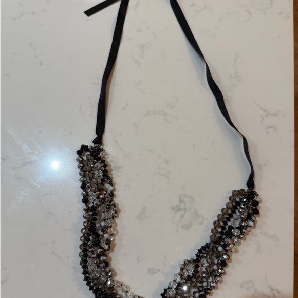 Loft beaded necklace with ribbon tie - Picture 5 of 5